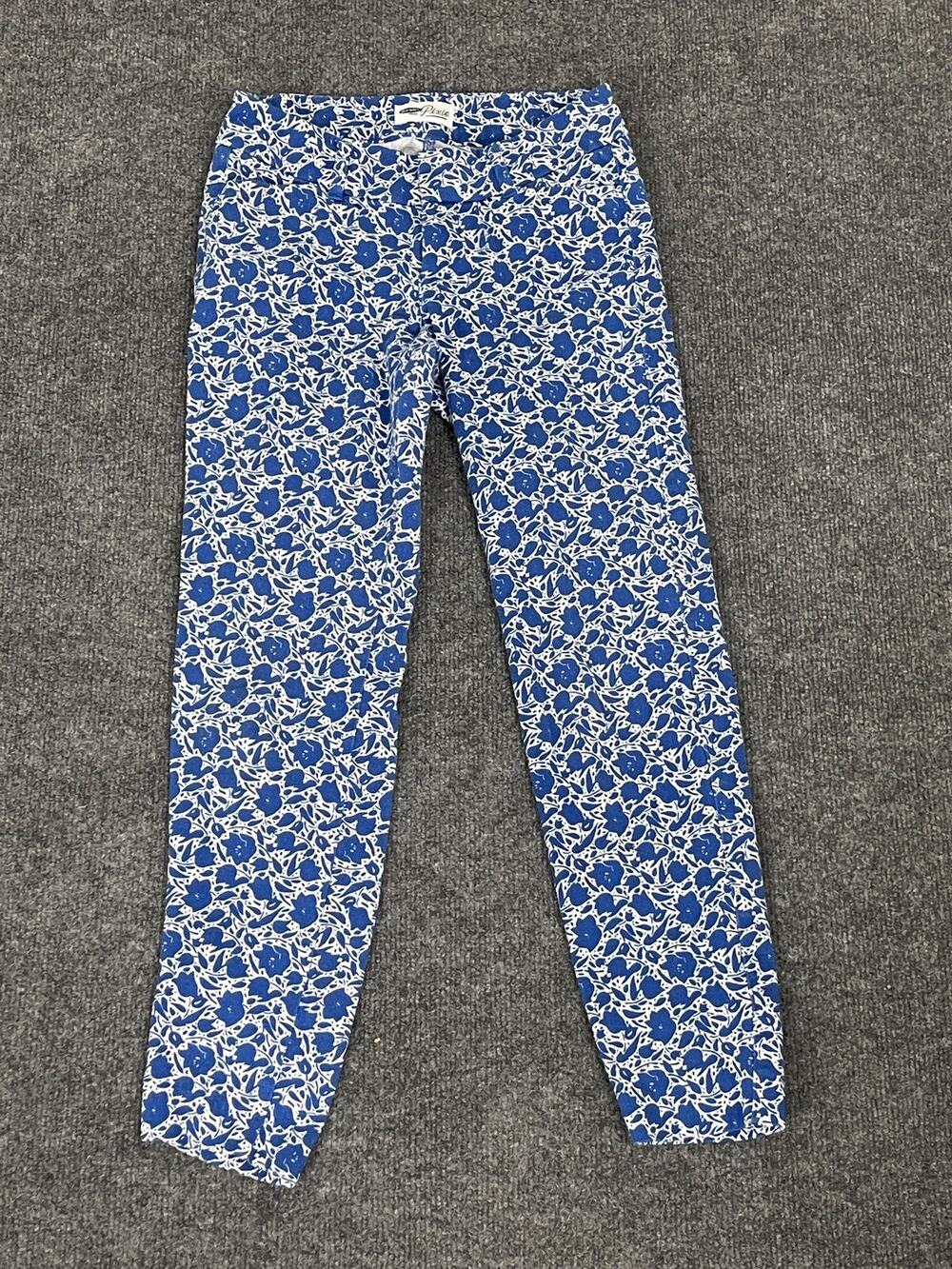 Old Navy Jeans Womens 0 Floral Low Rise Pixie Blue Skinny Pants N90